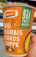 Tress Brüder Demeter Bio Kürbis Kokos Suppe 4260189685481 vegane Demeter Kürbis-Kokos-Suppe