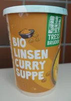 Frische Gelbe Bio Linsensuppe Mit Curry