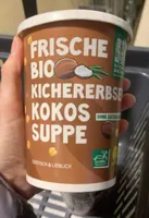 Bio Kirchererbsen kokos suppe