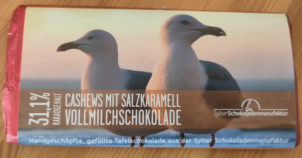 Vollmilchschokolade Cashews mit Salzkaramell