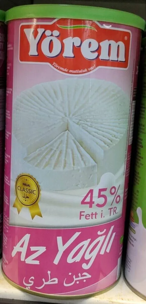 Az yağlı beyaz peynir 45%