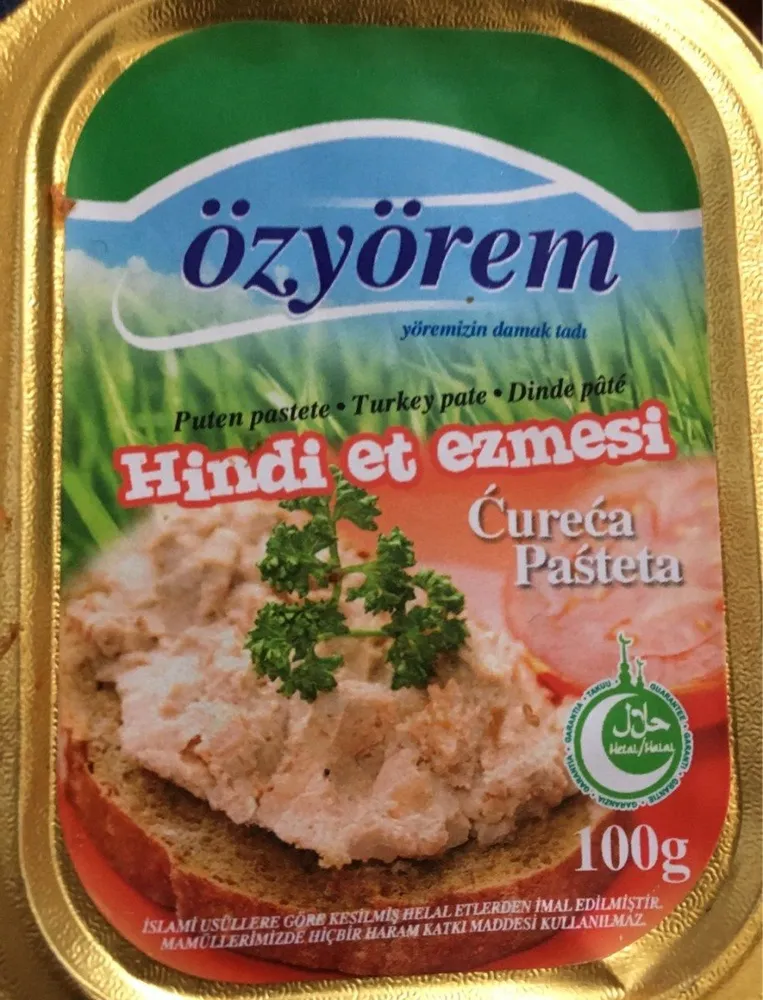 Hindi Et Ezmesi, Puten Pastete
