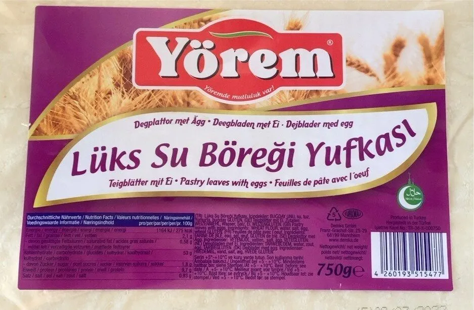 Luks su boregi yufkasi