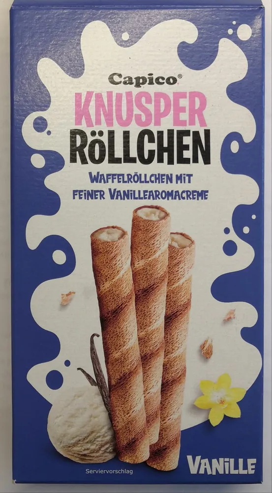 Knusperröllchen Vanille