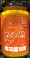 Karottencremesuppe mit Kokos