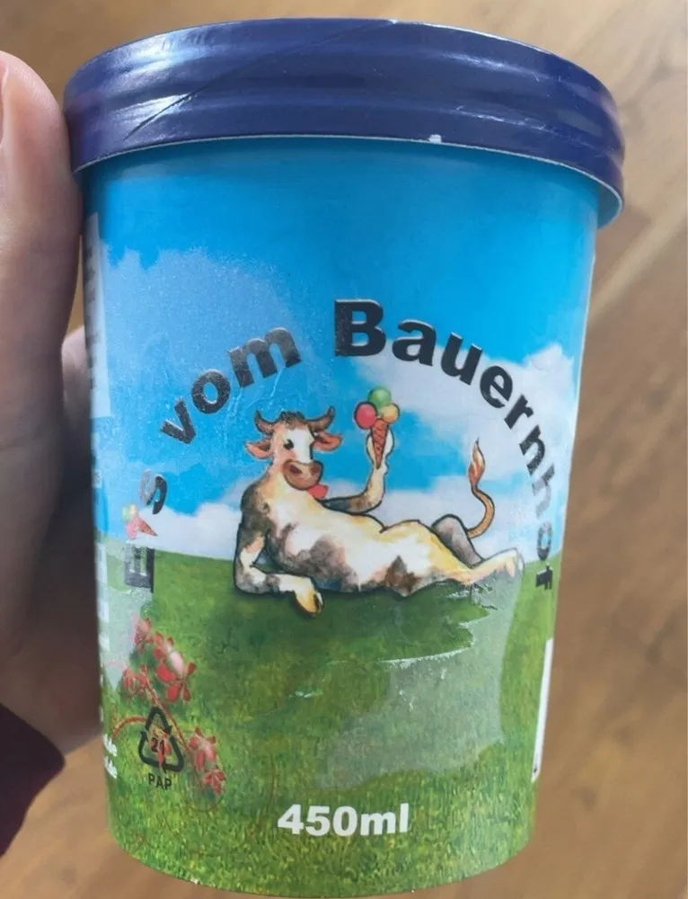 Eis vom Bauerhof Vanille