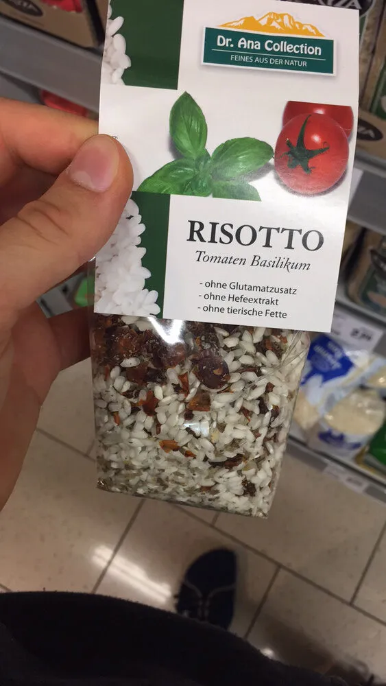 Risotto Tomaten Basilikum