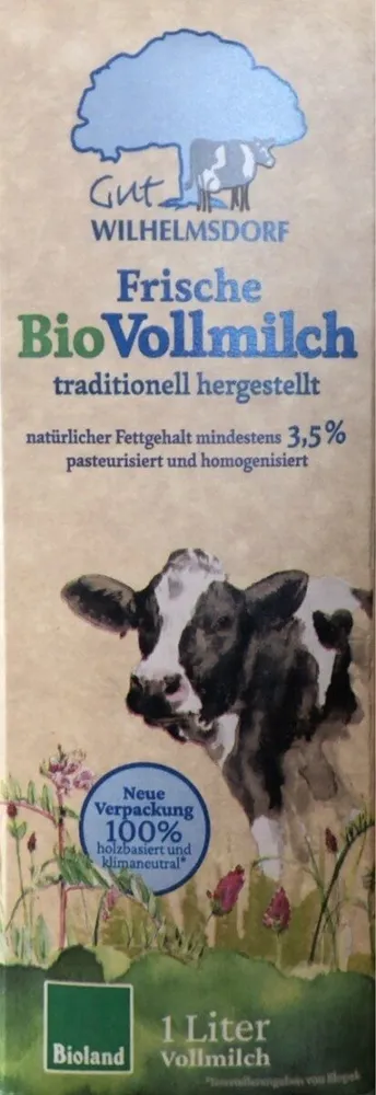 Frische Bio Vollmilch