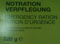 BW-Notration Verpflegung