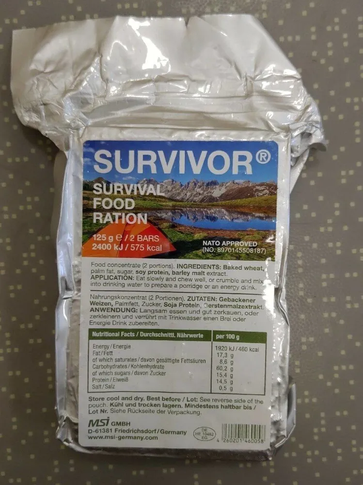 Survival food ration