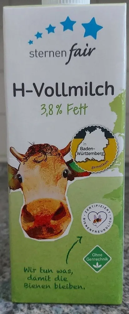 Sternen fair H-Vollmilch 3,8% Fett