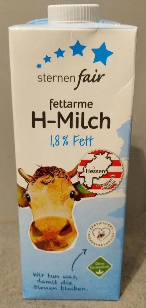 fettarme H-Milch 1,8%