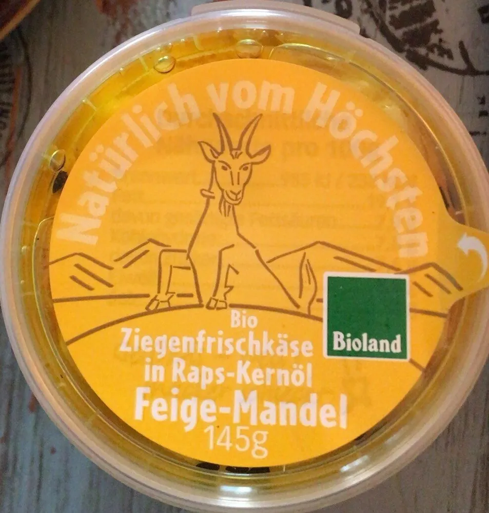 Ziegenfrischkäse in Raps-Kernöl Feige-Mandel