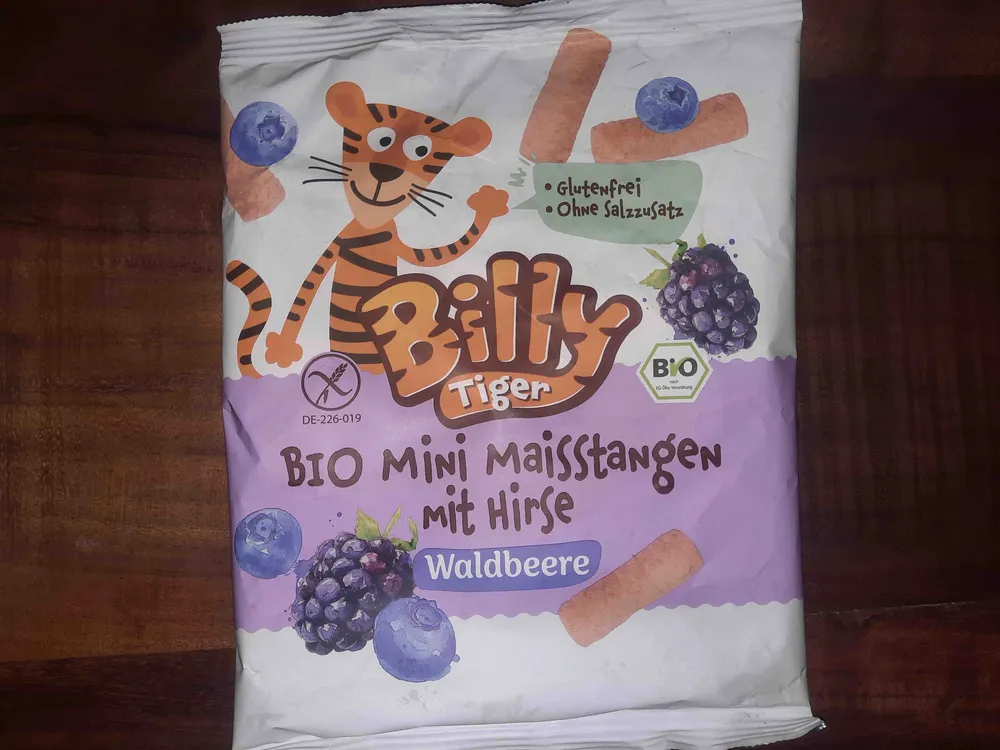 Bio Maisstangen mit Hirsegrütze & Waldbeere glutenfrei