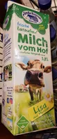 frische laktosefreie Milch vom Hof