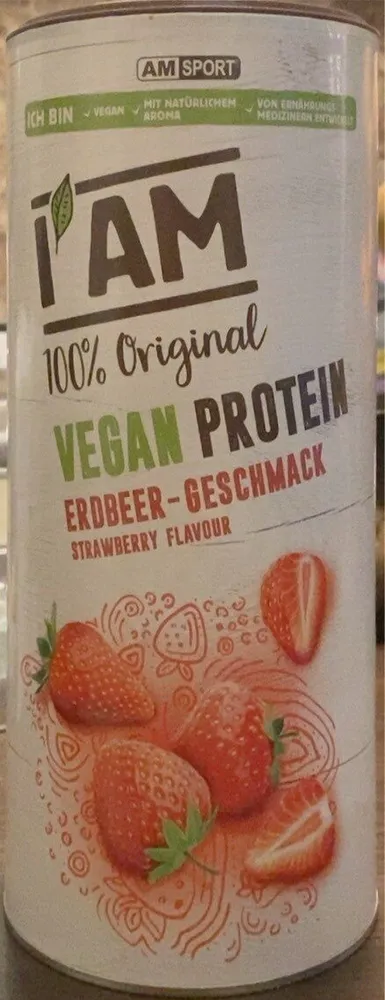 I am 100% original vegan protein erdbeer geschmack