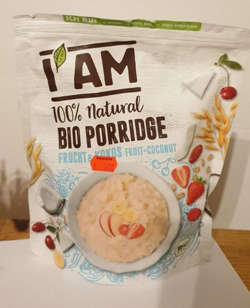 Bio Porridge Frucht und Kokos