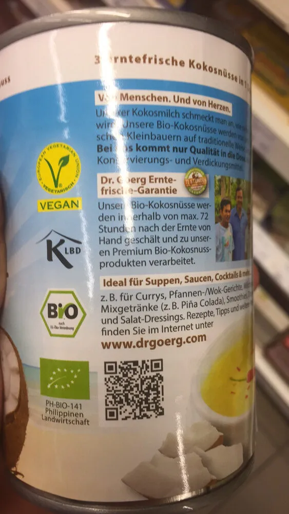 Lait De Coco Bio