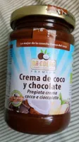 Crema de coco y chocolate