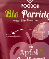 Bio Porridge Apfel Erdbeere