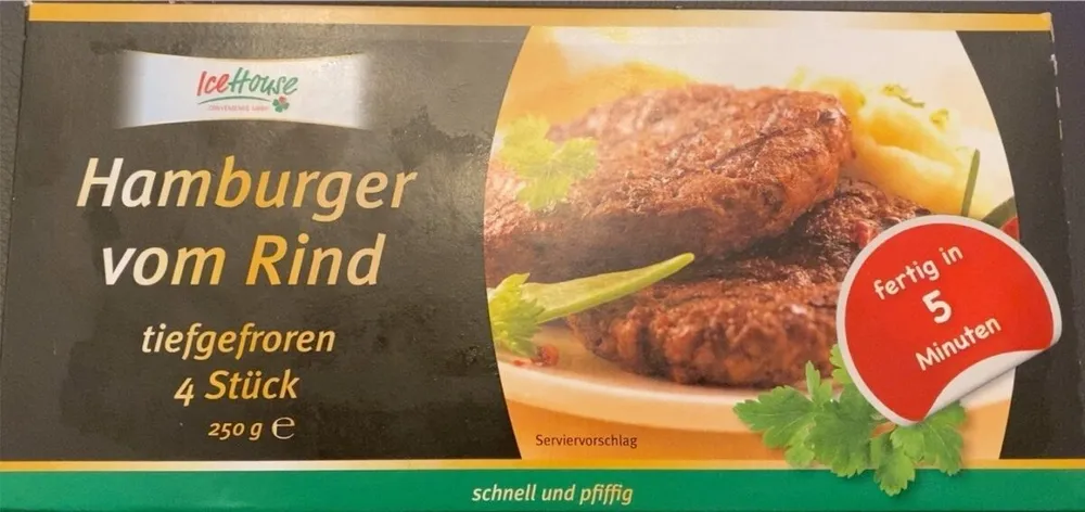 Hamburger vom Rind