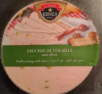 Saucisse de volaille aux olives en tranches
