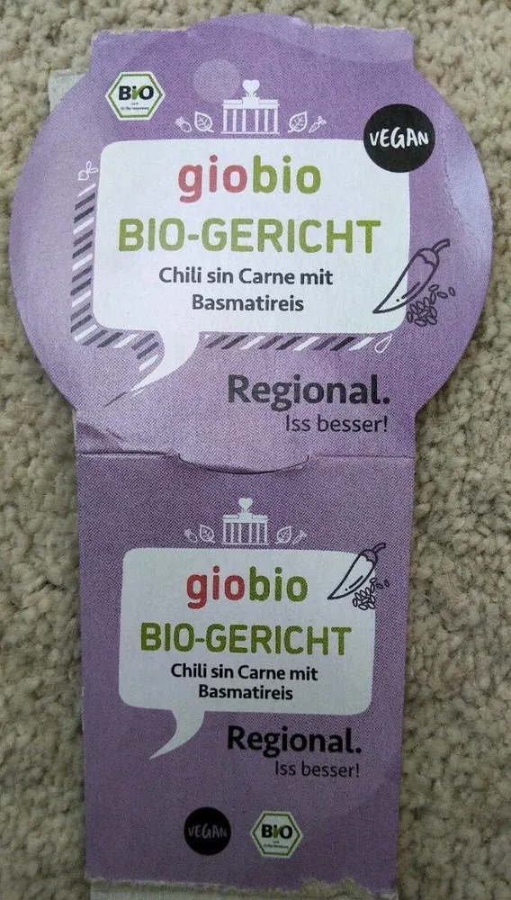 Bio-Gericht / Chili sin Carne mit Basmatireis
