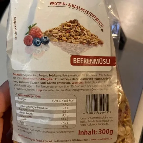 Muesli  protéine cétogène