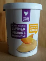 Lupinen Joghurt-Alternative Mango, Fermentiert mit Veganen Joghurtkulturen