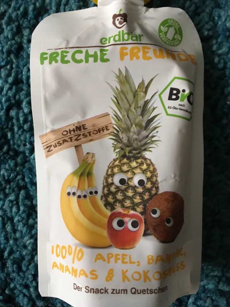 Freche Freunde Apfel, Banane, Ananas & Kokosnuss