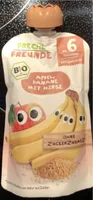 Bio-Apfel-Bananenpüree mit Hirse