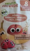 Apfel, Erdbeere, Banane, Hafer