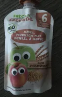 Apfel, Pfirsich mit Dinkel & Hirse