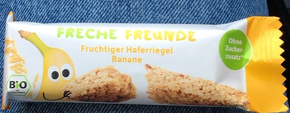 Fruchtiger Haferriegel Banane