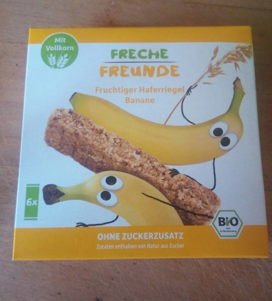 Fruchtiger Haferriegel Banane
