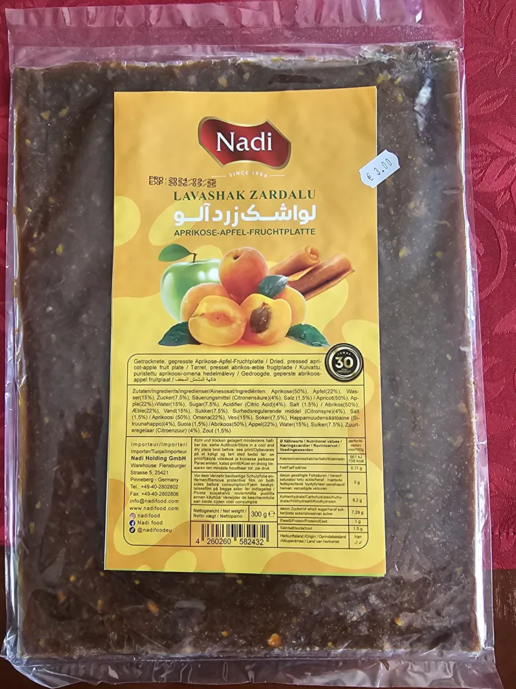 Aprikose-Apfel-Fruchtplatte