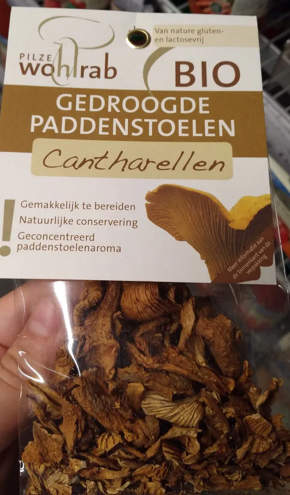 Getrochnete Pfifferlinge