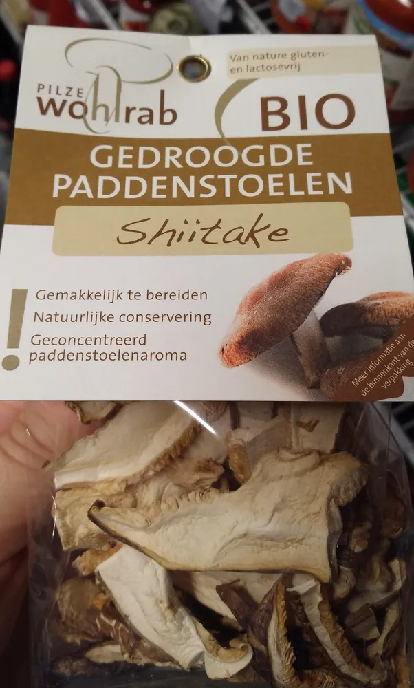Gedroogde paddenstoelen shiitake