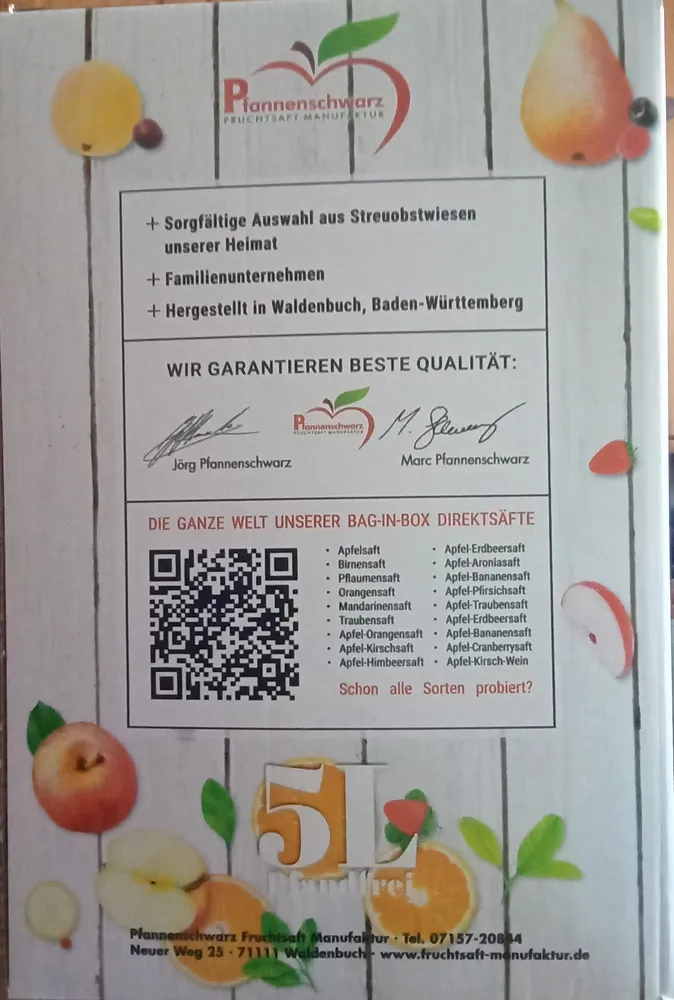 Birnendirektsaft 100%