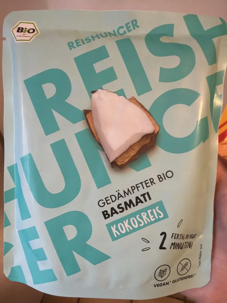 GEDÄMPFTER BIO BASMATI KOKOSREIS