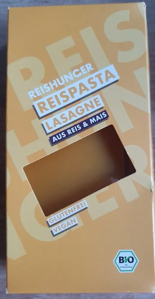 Lasagneplatten aus Mais- & Reismehl