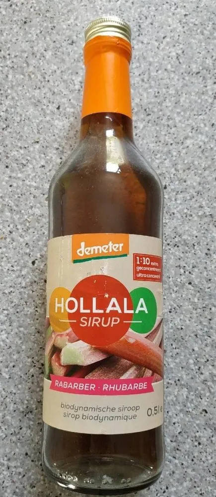 Sirop de rhubarbe