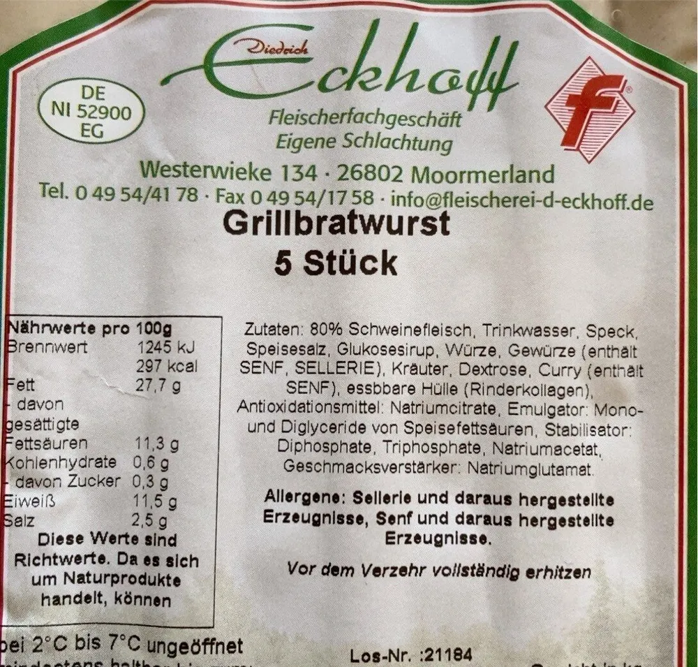 Grillbratwurst