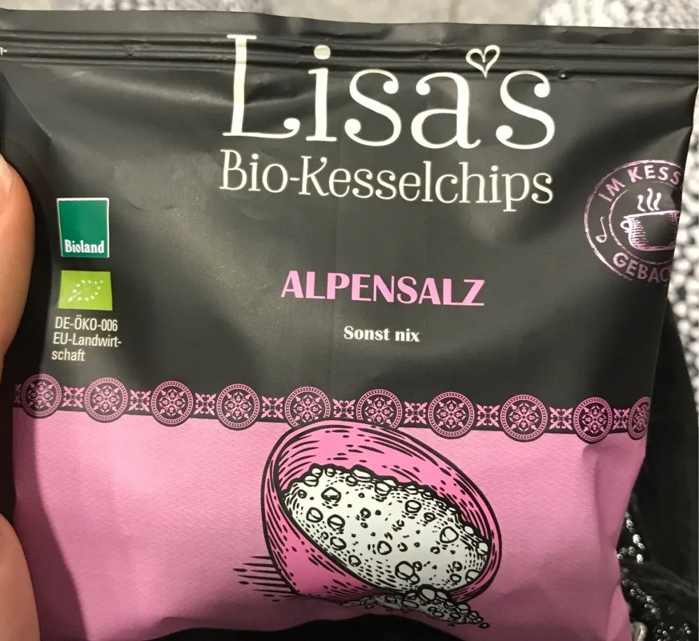 Lisa's Bio-kesselchips Alpensaltz