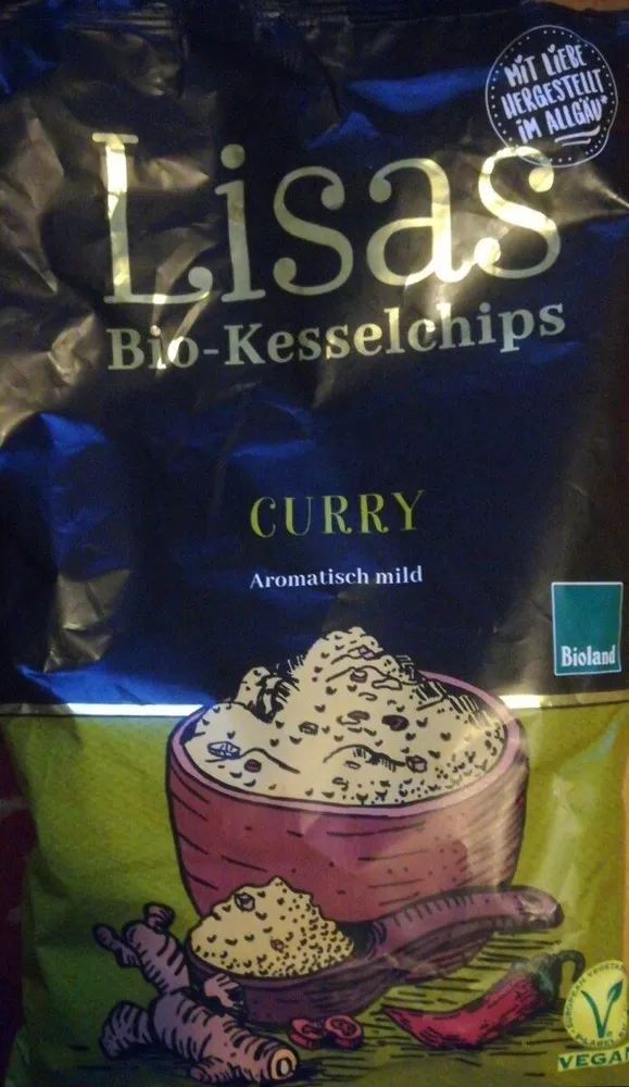Lisas Bio-Kesselchips Curry