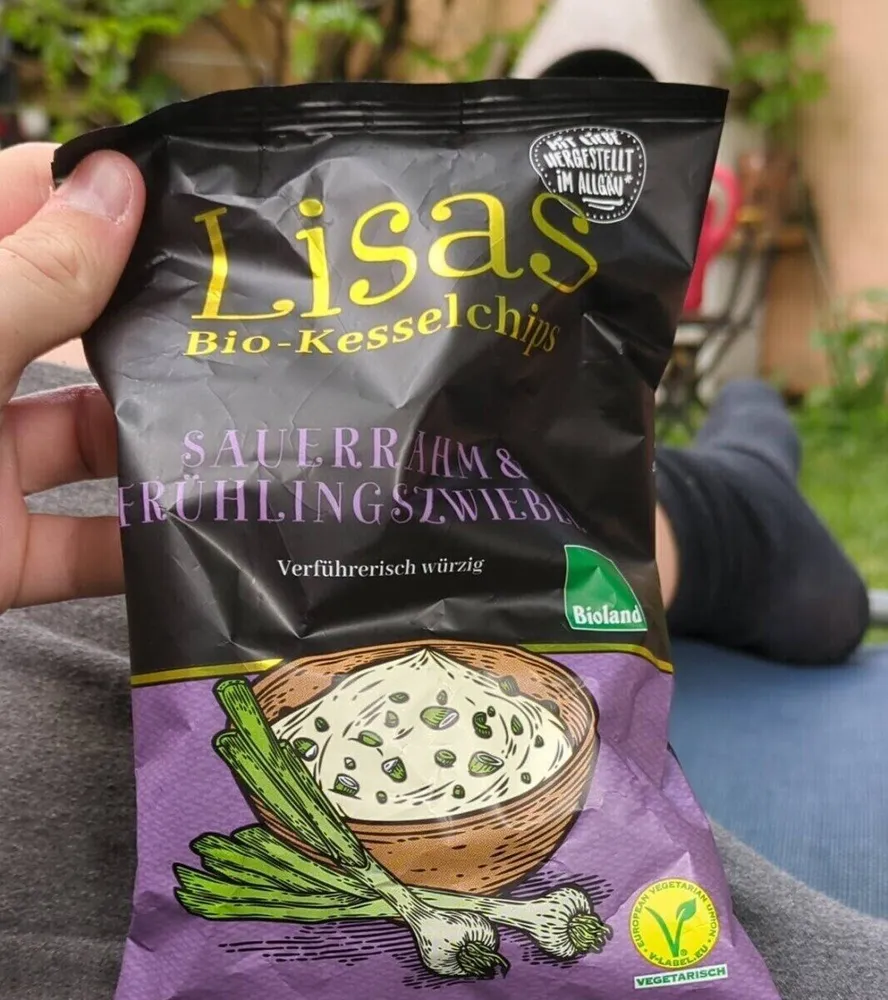 Lisas Bio-Kesselchips (Sauerrahm & Frühlingszwiebel)