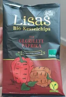 Lisas Bio-Kesselchips Typ gegrillte Paprika