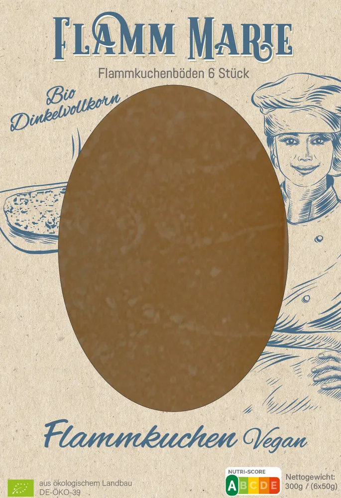 Bio Flammkuchenböden aus Dinkelvollkorn