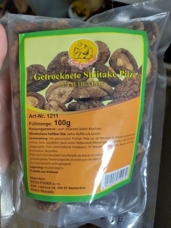 getrocknete Shiitake Pilze