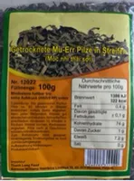 Getrocknete Mu-Err Pilze in Streifen